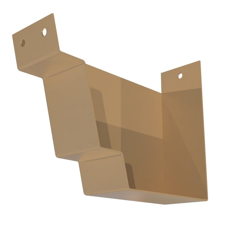 Left hand stop end for Welland aluminium gutter