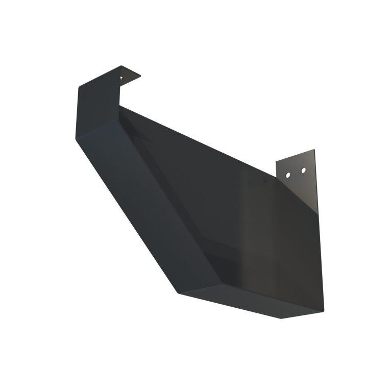 Left hand stop end for Torent 3 aluminium gutter