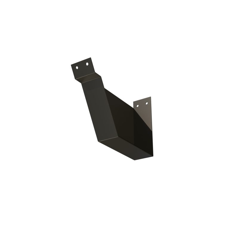 Left hand stop end for Nene 2 aluminium gutter