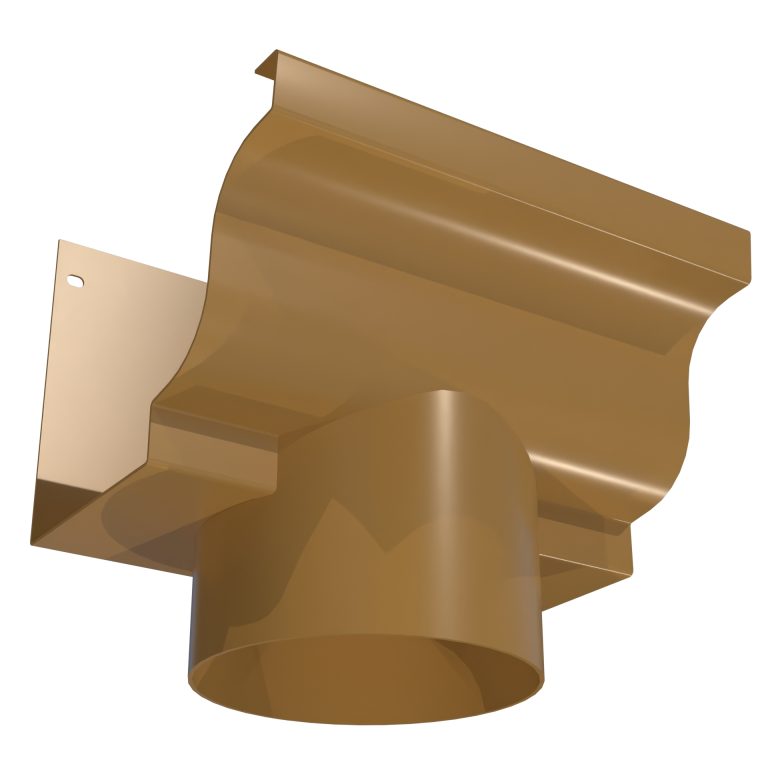 High-capacity Severn 152.4mm dia aluminium outlet for commercial rainwater drainage applications