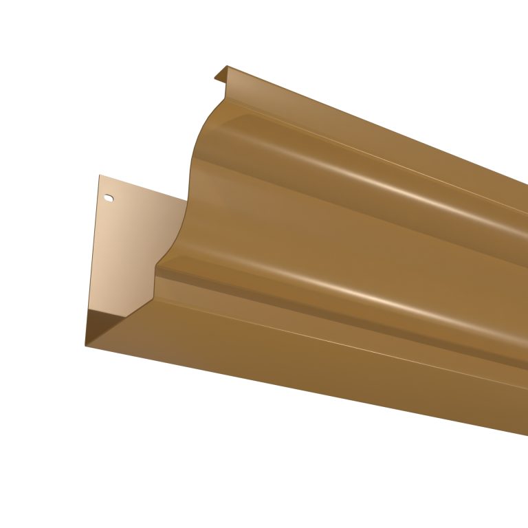 Severn aluminium gutter in 3 metre lengths featuring a traditional ogee profile for rainwater drainage