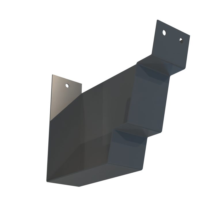 Right hand stop end for Trent aluminium gutter