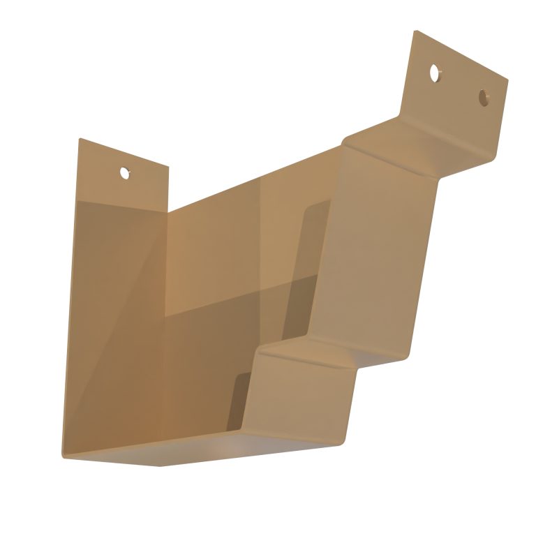 Right hand stop end for Welland aluminium gutter