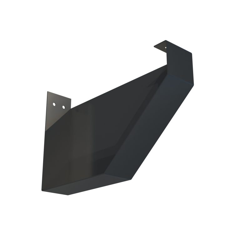 Right hand stop end for Torent 3 aluminium gutter