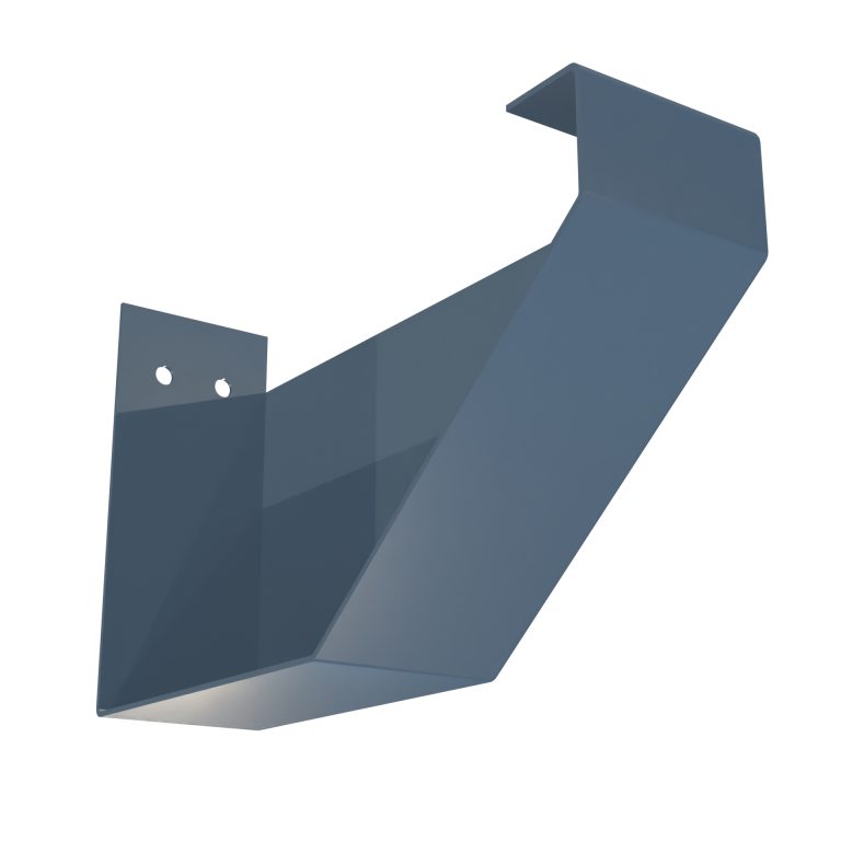 Right hand stop end for Torent 1 aluminium gutter