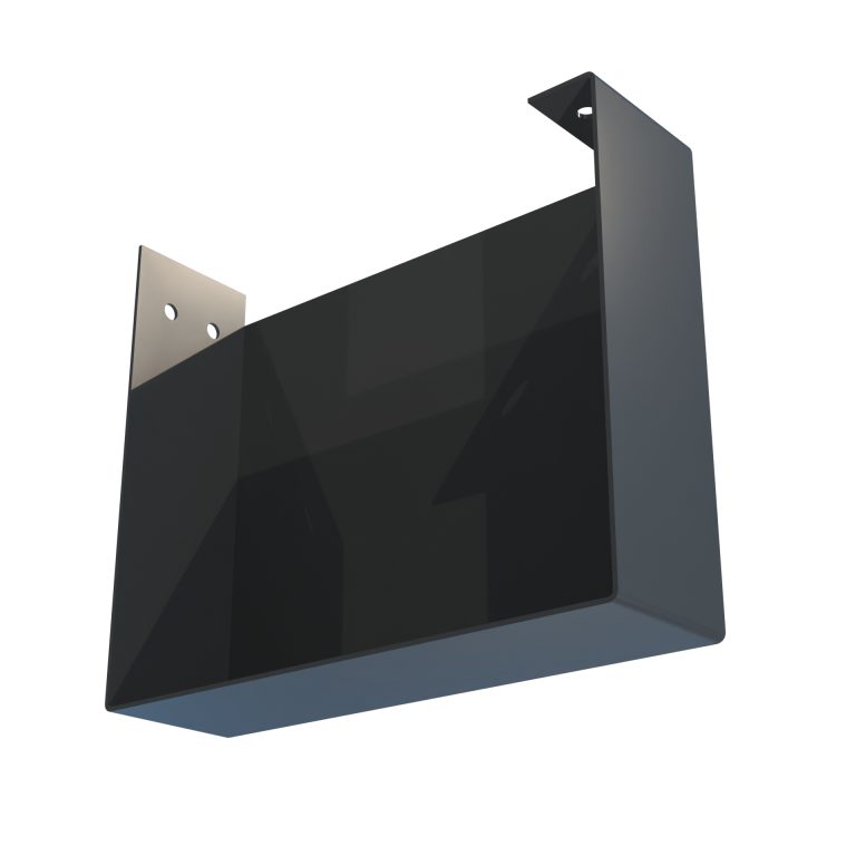 Right hand stop end for Delta 150 aluminium gutter
