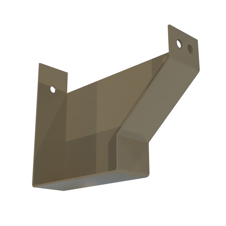 Right hand stop end for Strongline aluminium gutter