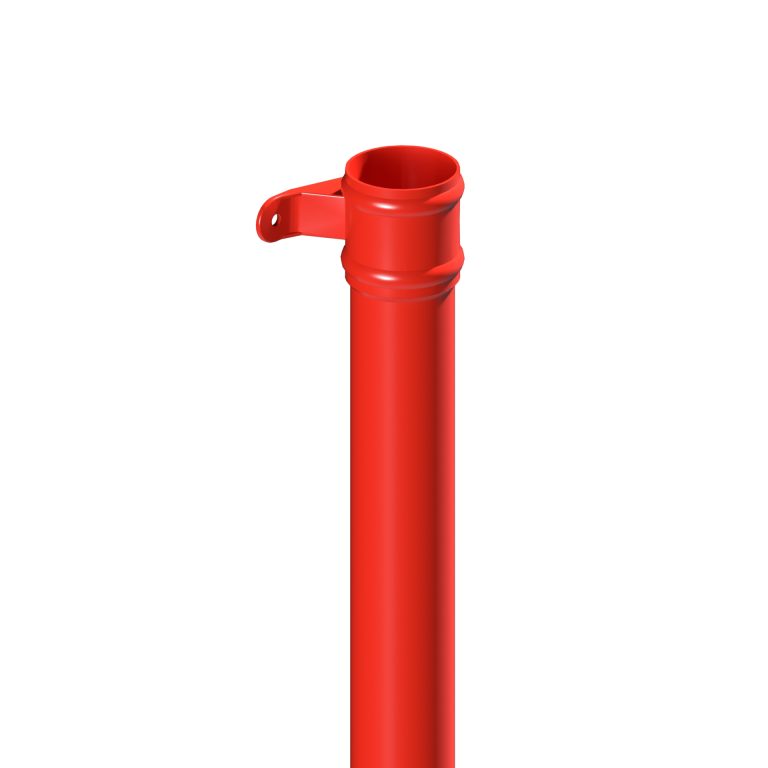 Traditional 76.2mm aluminium round downpipe, 1m length