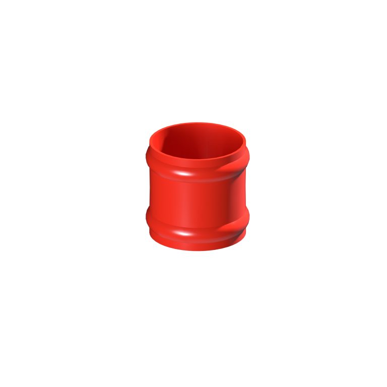 Plain cast collar connector for 76.2mm traditional round downpipe