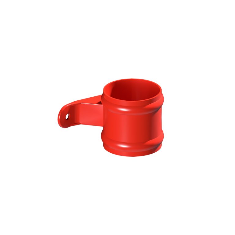 Cast eared collar for 76.2mm traditional round downpipe