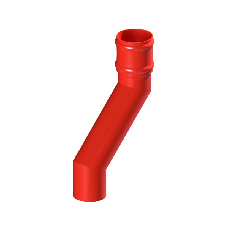 150mm projection offset for traditional round aluminium downpipe
