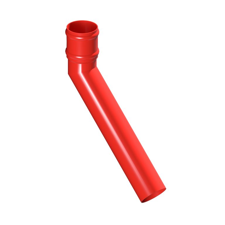 Aluminium 135-degree long tailed elbow with 300mm projection