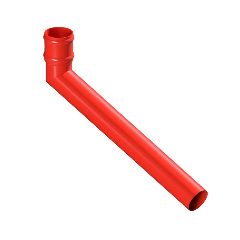 Long tailed aluminium elbow with 600mm projection