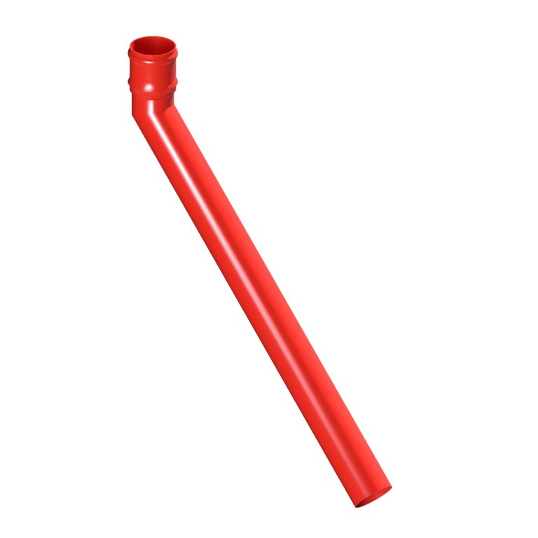 Aluminium 135-degree long tailed elbow with 600mm projection