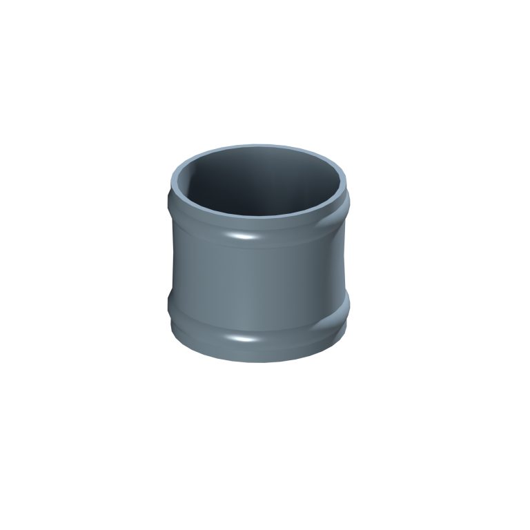 Plain cast collar connector for 101.6mm traditional round downpipe