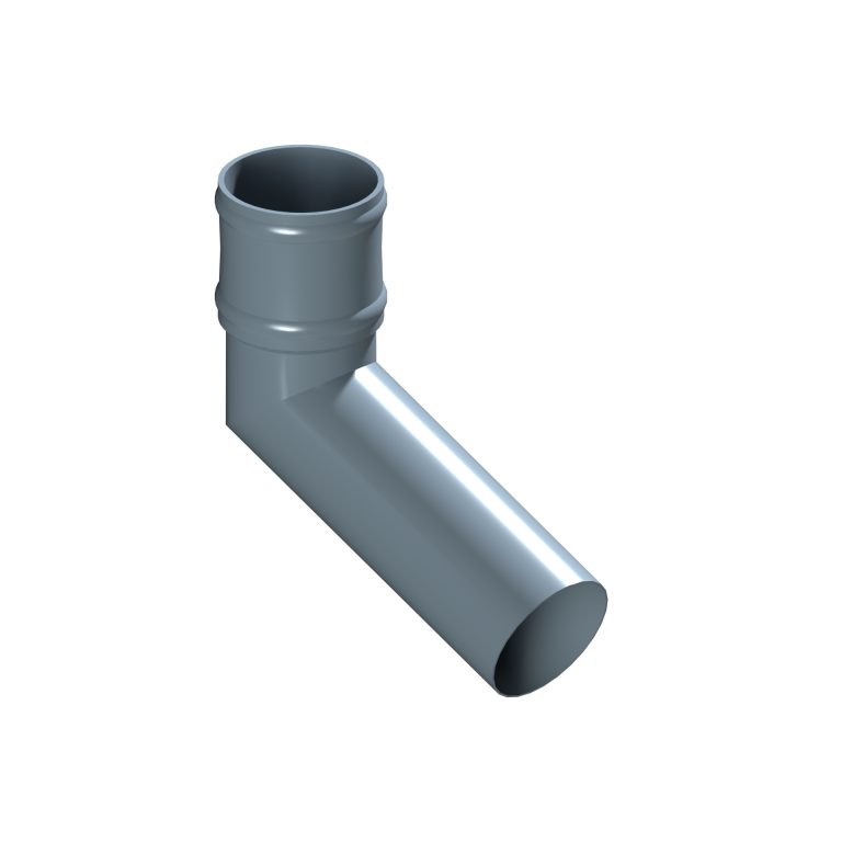Long tailed elbow with 300mm projection for traditional round downpipe