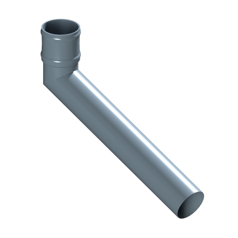 Long tailed aluminium elbow with 600mm projection