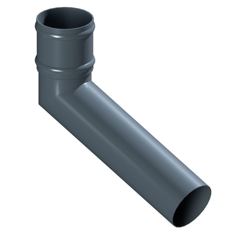 Long tailed aluminium elbow with 600mm projection