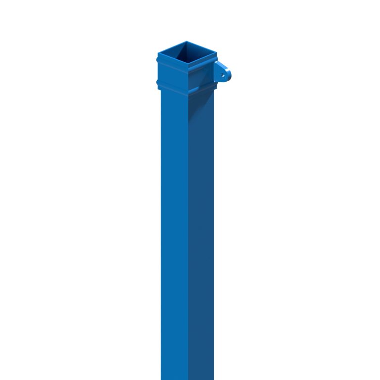 Traditional square 76.2mm aluminium downpipe, 1.5m length
