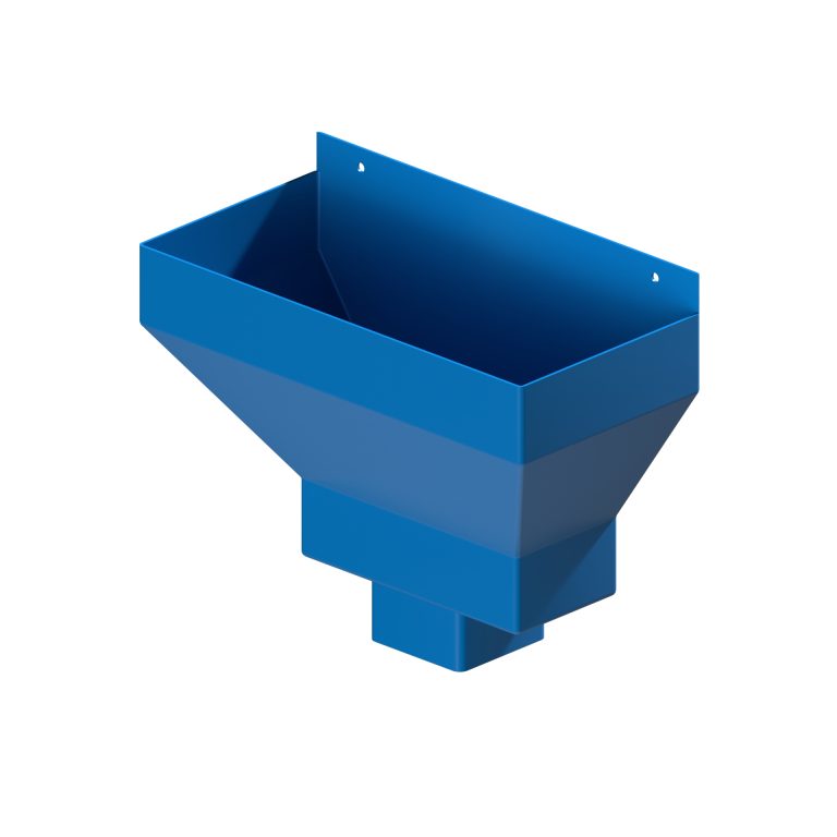Traditional square 76.2mm aluminium rainwater hopper