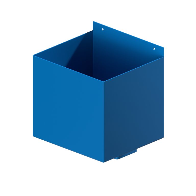 Aluminium box rainwater hopper measuring 250 × 225 × 225mm