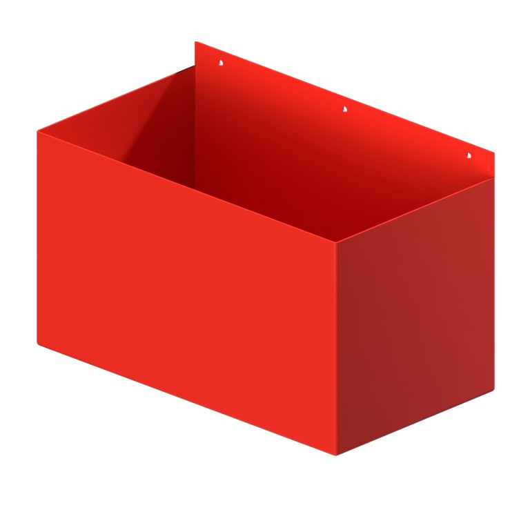 Aluminium box rainwater hopper measuring 400 × 225 × 225mm