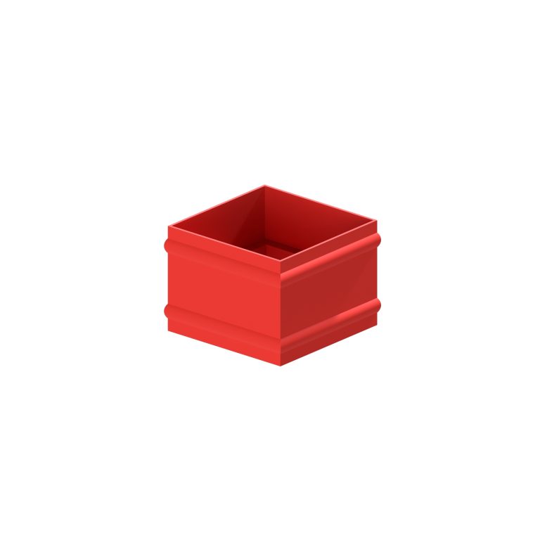 Plain cast collar connector for 101.6mm traditional square downpipe