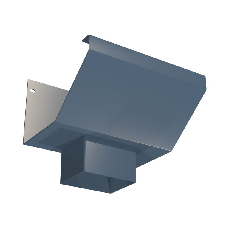 Torent 1 rectangular aluminium outlet measuring 76.2 x 101.6mm for rainwater drainage