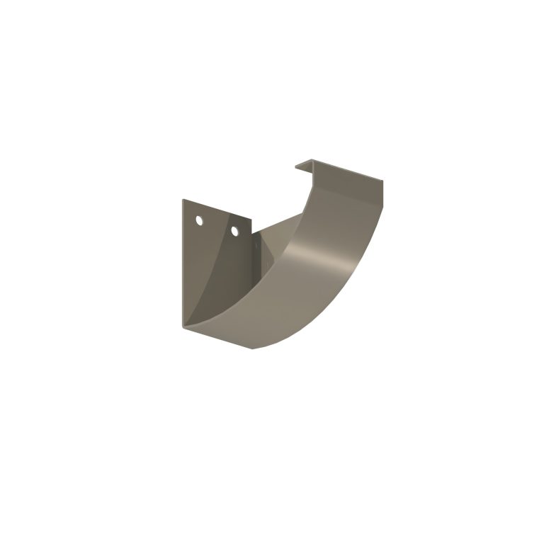 Right hand stop end designed for HR110 aluminium rainwater gutter systems
