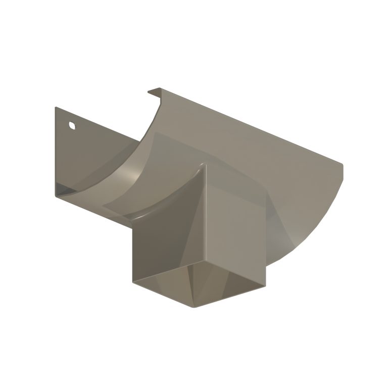 HR110 76.2mm square aluminium outlet for rainwater drainage systems