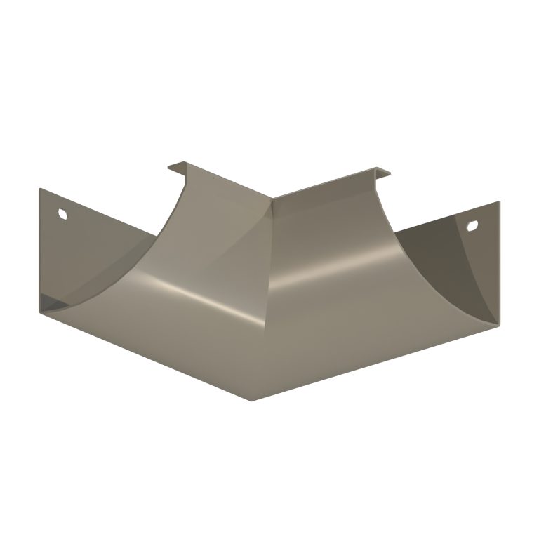 90 degree internal corner designed for HR110 aluminium guttering applications