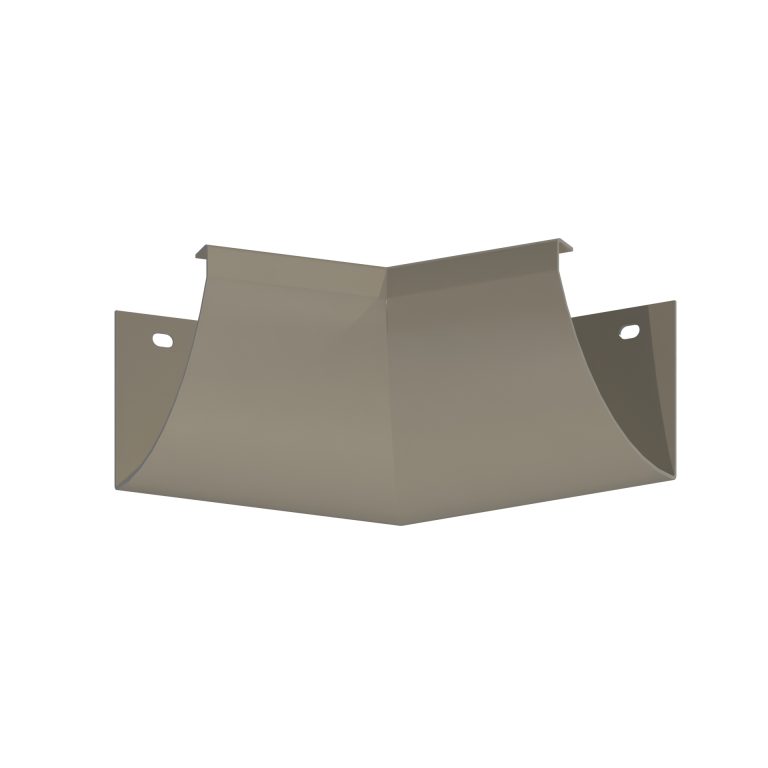 Bespoke internal corner produced to project-specific angles for HR110 gutter installations